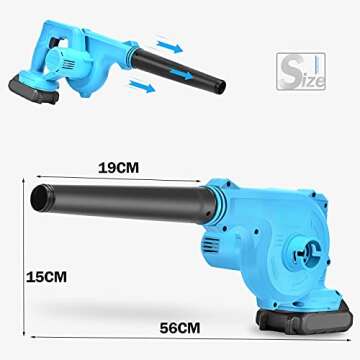 Timstono Cordless 2-in-1 Leaf Blower & Vacuum