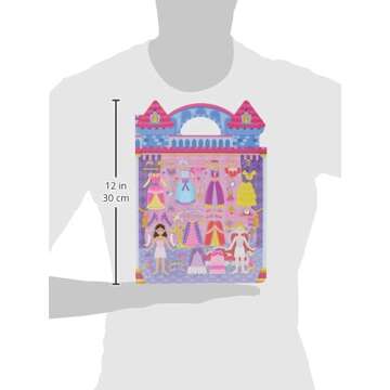 Melissa & Doug Puffy Sticker Activity Books Set: Princess, Mermaid, Fairy - 180+ Reusable Stickers - FSC Certified