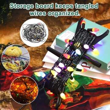 8PC Christmas Lights Storage Holder Set for Easy Organization