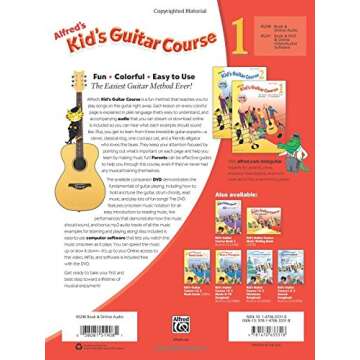 Alfred's Kid's Guitar Course 1: The Easiest Guitar Method Ever!, Book & Online Audio