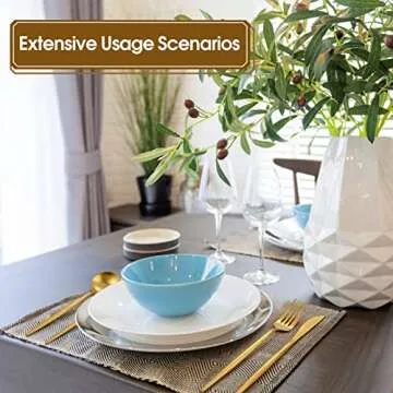 VANVRO Matte Gold 20-Piece Silverware Set, Stylish & Durable