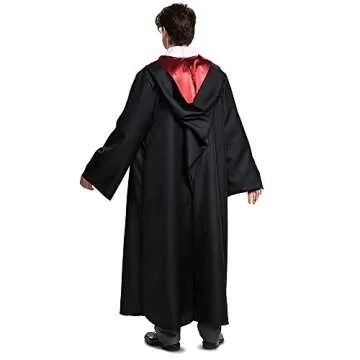 Disguise Men's Harry Potter Deluxe Adult Costume, Black & Red, Medium (38-40)