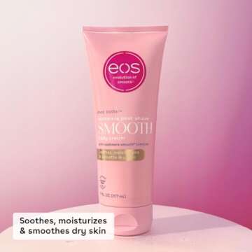 eos Cashmere Skin Collection Post-Shave Smooth Body Cream- Vanilla Cashmere Scented, 72-Hour Hydration, 7 fl oz