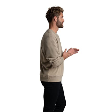 Eversoft Men's Crewneck Sweatshirt - Khaki, S-4X