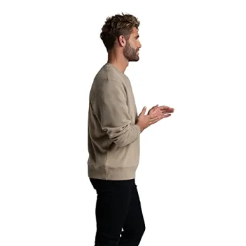 Eversoft Men's Crewneck Sweatshirt - Khaki, S-4X