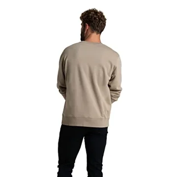 Eversoft Men's Crewneck Sweatshirt - Khaki, S-4X