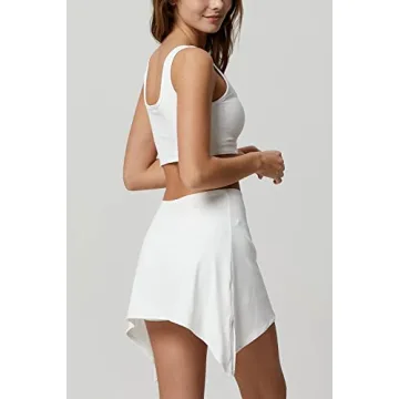 Stylish QINSEN Crop Top and Mini Skirt Set for Women