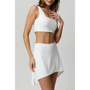 Stylish QINSEN Crop Top and Mini Skirt Set for Women