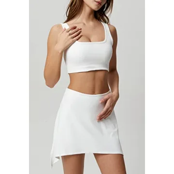 Stylish QINSEN Crop Top and Mini Skirt Set for Women