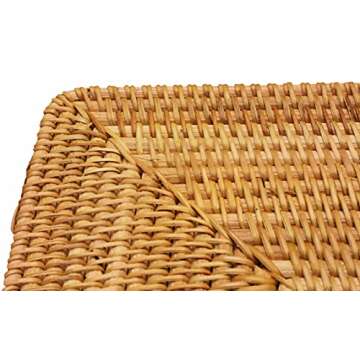 Hand-Woven Rattan Serving Tray Set for Elegant Decor