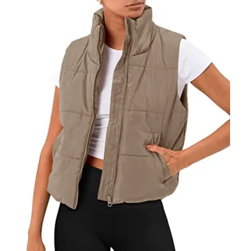 Trendy Queen Puffer Vest - Women’s Sleeveless Winter Outerwear