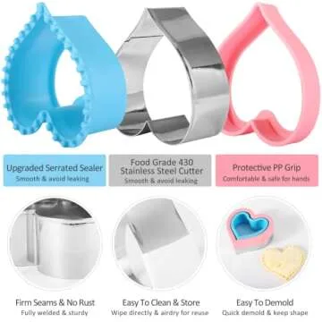 24Pcs Fun-Shaped Sandwich Cutter and Sealer Set for Kids