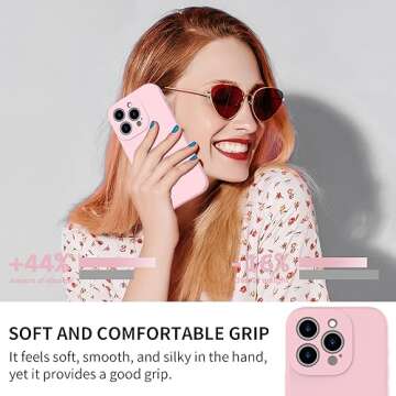 bicol for iPhone 15 Pro Case with Screen Protector,Enhanced Camera Lens Protection,Soft Liquid Silic...