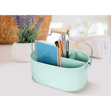 Alpha Living Farmhouse Utensil Caddy for Stylish Storage