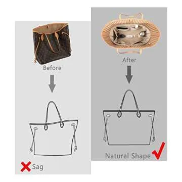 Silk Purse Organizer Insert for Handbags - 6 Sizes Available