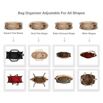 Silk Purse Organizer Insert for Handbags - 6 Sizes Available