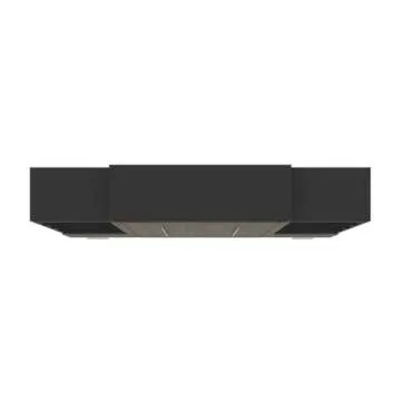 Bestar Orion 124W Queen Murphy Bed with Multifunctional Storage (125W) in bark Gray & Graphite