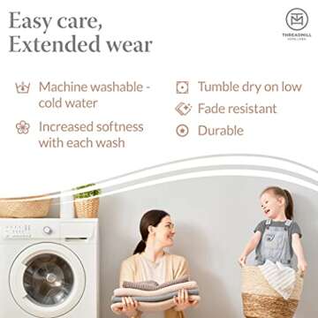 Threadmill Luxury Cotton Blankets for King Size Bed | All-Season Cozy 100% Cotton King Size Blanket | Herringbone Soft Fall Thermal Blanket fits Cal King Size Bed | Scottish Grey