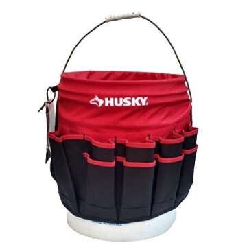 Husky Bucket Jockey 30 Pocket Tool Organizer for All