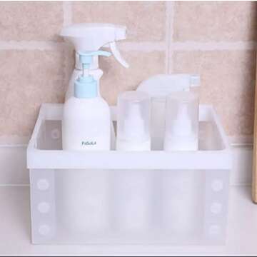 LIYUXIDONG Collapsible Storage Cube 10", Foldable Basket for Shelf & Closet - Decorative Plastic Bin for Home Office Books Clothes Toys, Set of 2 Stackable File Organizer Box with Handle, White