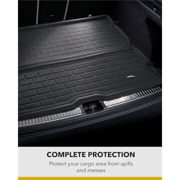3D MAXpider Custom Fit Kagu Cargo Liner (Black) Compatible with Subaru Forester 2014-2018 - Cargo Liner