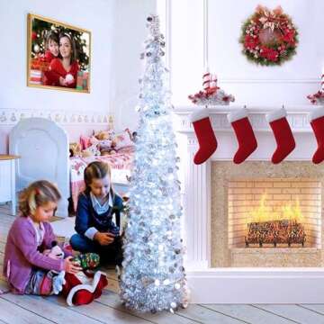 JMEXSUSS 33ft 100 LED White Christmas String Lights