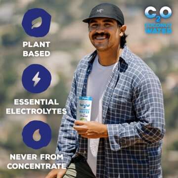 C2O Original Coconut Water - Hydration Made Natural