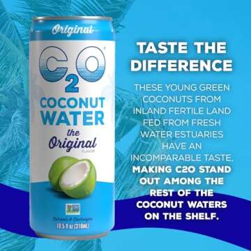 C2O Original Coconut Water - Hydration Made Natural
