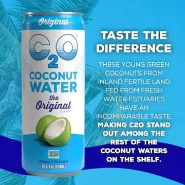 C2O Original Coconut Water - Hydration Made Natural