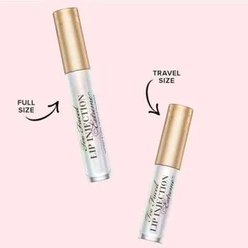 Too Faced Lip Injection Extreme Lip Plumper | Long Lasting Lip Plumping Serum, Travel Size, 0.1 Fl Oz, Original