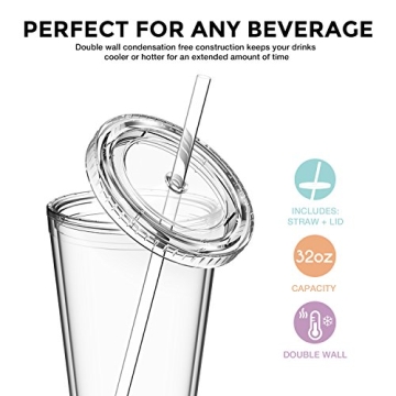 Maars® 32 oz. Double Wall Acrylic Travel Tumblers 3 Pack