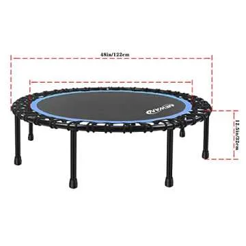NEWAN 48'' Mini Trampoline for Indoor Fitness Fun