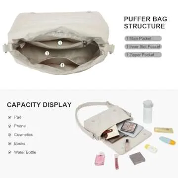 Telena Crossbody Purse - Lightweight Travel Bag for Women