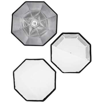 Godox SB-UE 47.5"/120cm Octagon Softbox Kit, Octa Foldable Umbrella Softbox, Portable Octabox with Bowens Mount Speedring and Carrying Bag for Studio Flash Monolight, Portrait and Product Photography