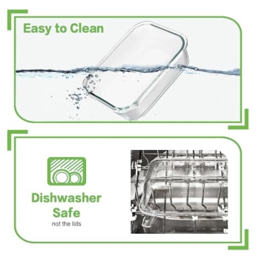 Glass Meal Prep Containers - Airtight & Leak Proof