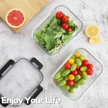 Glass Meal Prep Containers - Airtight & Leak Proof