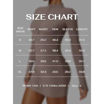 REORIA Womens Fall Casual Sexy Front Zipper Long Sleeve Short Dress Athleisure Trendy Bodycon Mini Dresses for Women 2024 Sienna Large