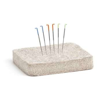 Complete Needle Felting Craft Starter Kit for Beginners, Premium Tools and Supplies, 17 Colors Wool, 6 Needles Color Coded, Wool Felting Pad, Leather Finger Guards, Storage Case, Assembled in USA