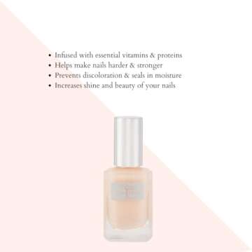 Karma Organic deep Nutrition Nail Strengthener for Thin Nails and Growth, Nail Ridge Filler Base Coat Polish, Nail Hardener Polish for Damaged Nails - Non-Toxic, Vegan, and Cruelty-Free (0.43 FL oz)