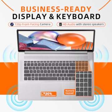 HP 17 inch Laptop - High Performance for Students & Pros