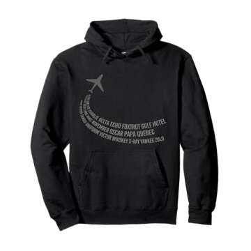 Phonetic Alphabet | Pilot Airplane Pullover Hoodie
