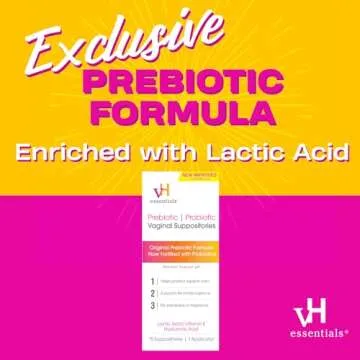 vH essentials Prebiotic PH Balanced Vaginal SuppositoriesBox, Original Version, 15 Count