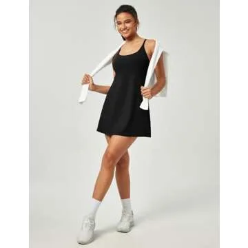 IUGA Women's Tennis Dress with Built-in Shorts & Bra