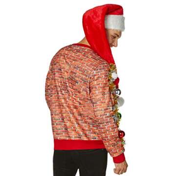 Light-Up Ugly Christmas Sweatshirt - Unisex Fun & Cheer