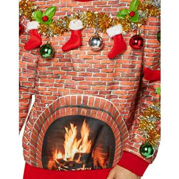 Light-Up Ugly Christmas Sweatshirt - Unisex Fun & Cheer