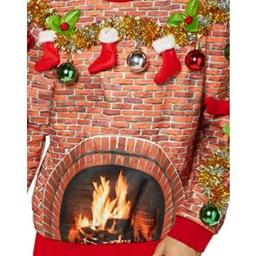 Light-Up Ugly Christmas Sweatshirt - Unisex Fun & Cheer