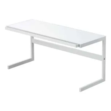 Yamazaki Home Tower Expandable Support Rack - Kitchen Storage Shelf Organizer - Large - Steel