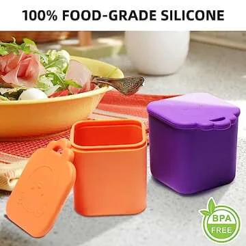 MUUPEG Dips Containers for Bento Lunch Box - Leakproof & Safe
