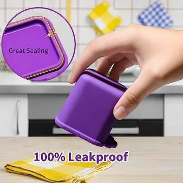 MUUPEG Dips Containers for Bento Lunch Box - Leakproof & Safe