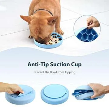 IOKHEIRA Slow Feeder Dog Bowls for Healthy Eating